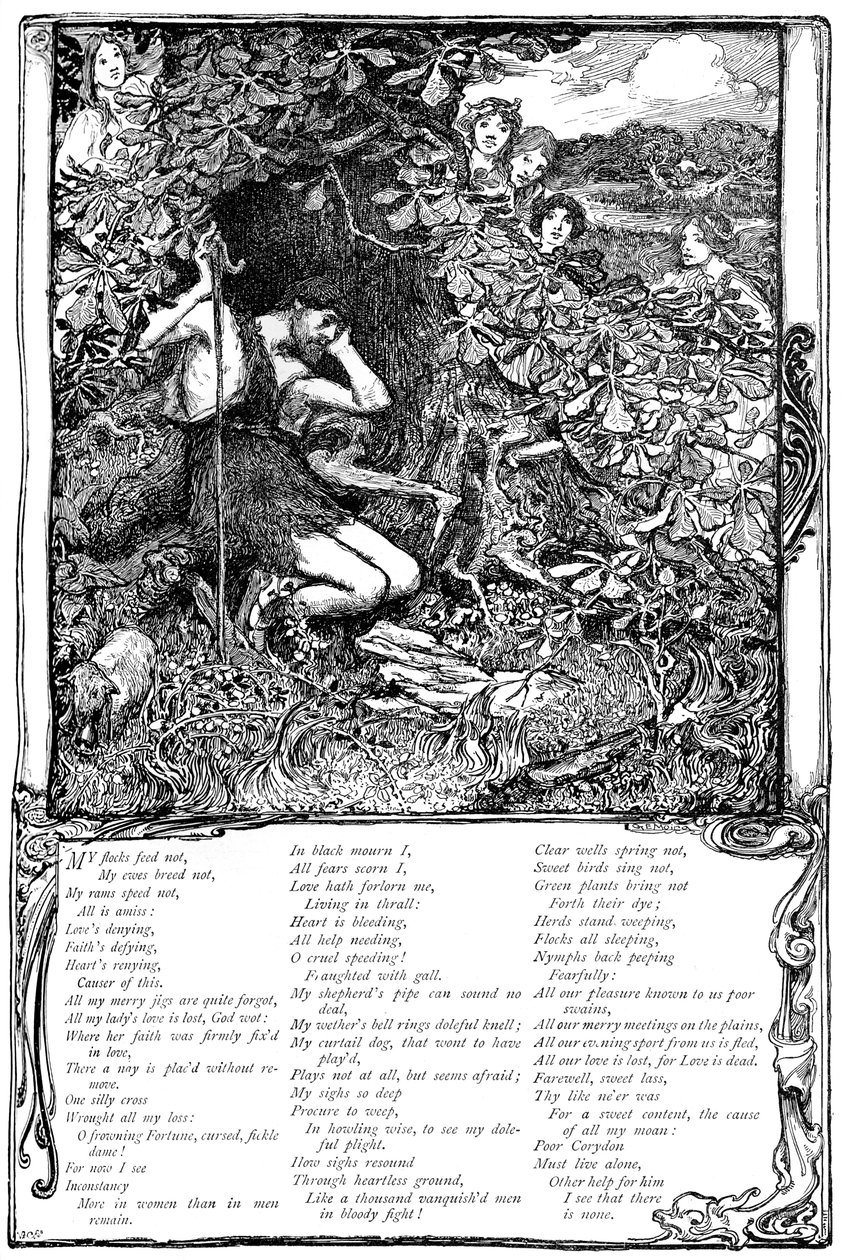 Lied uit Shakespeares The Passionate Pilgrim, 1895 door Unbekannt