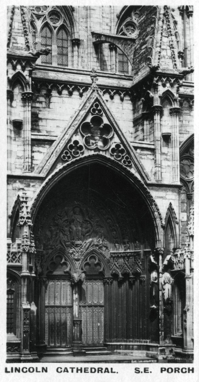 Zuidoostelijke portiek, Lincoln Cathedral door Unbekannt