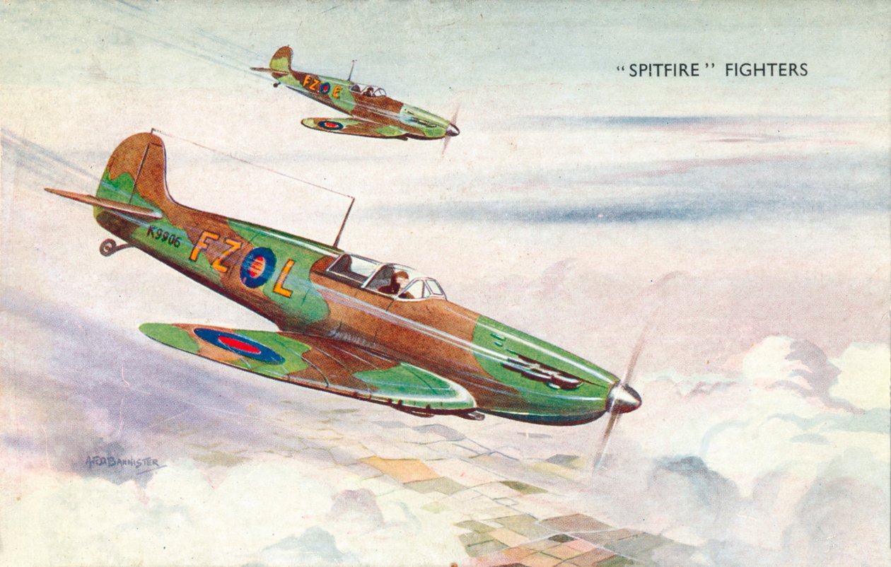 Spitfire Jagers, ca. 1940 door Unbekannt