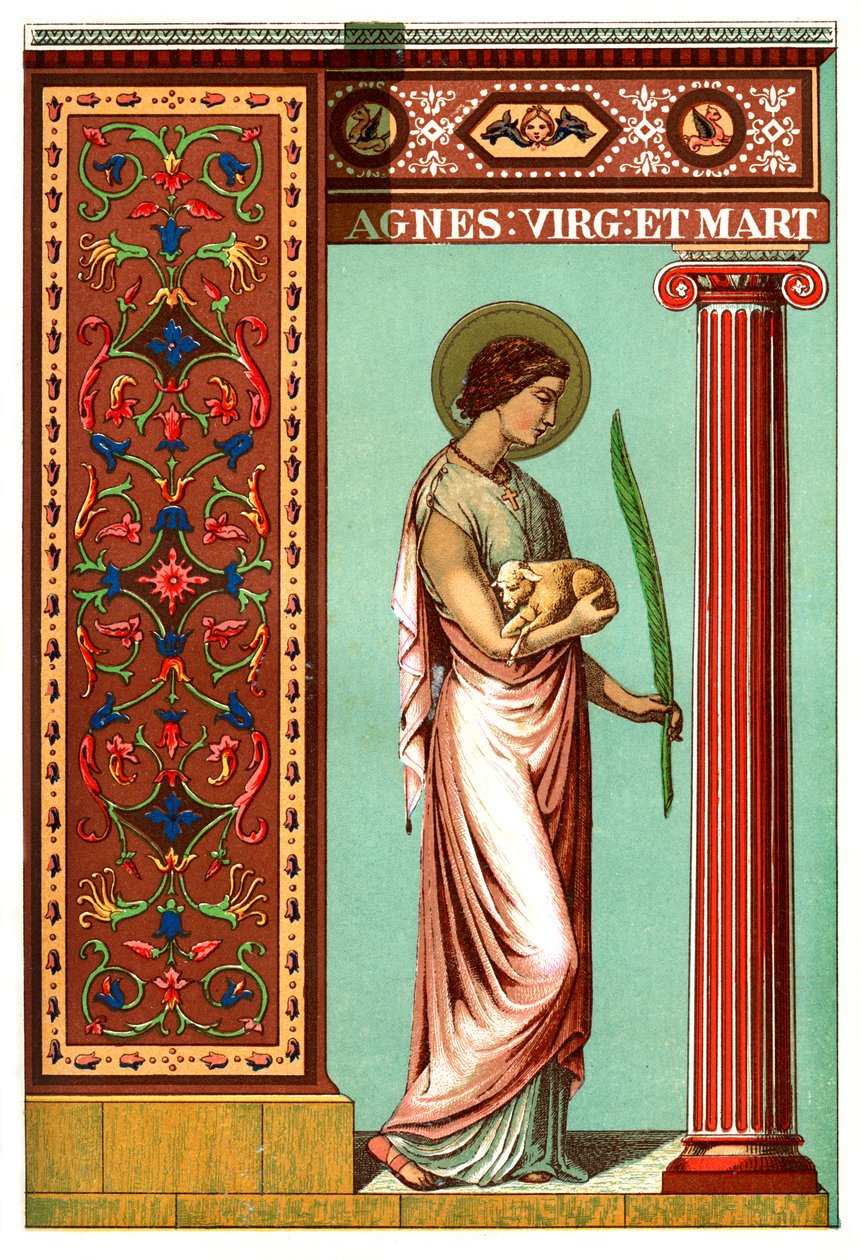 Sint Agnes, 1886 door Unbekannt