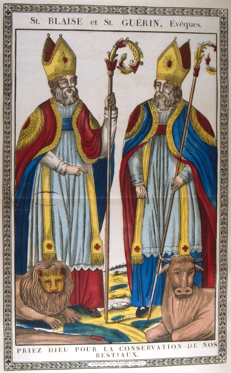 St. Blaise en St. Guerin, 19e eeuw door Unbekannt