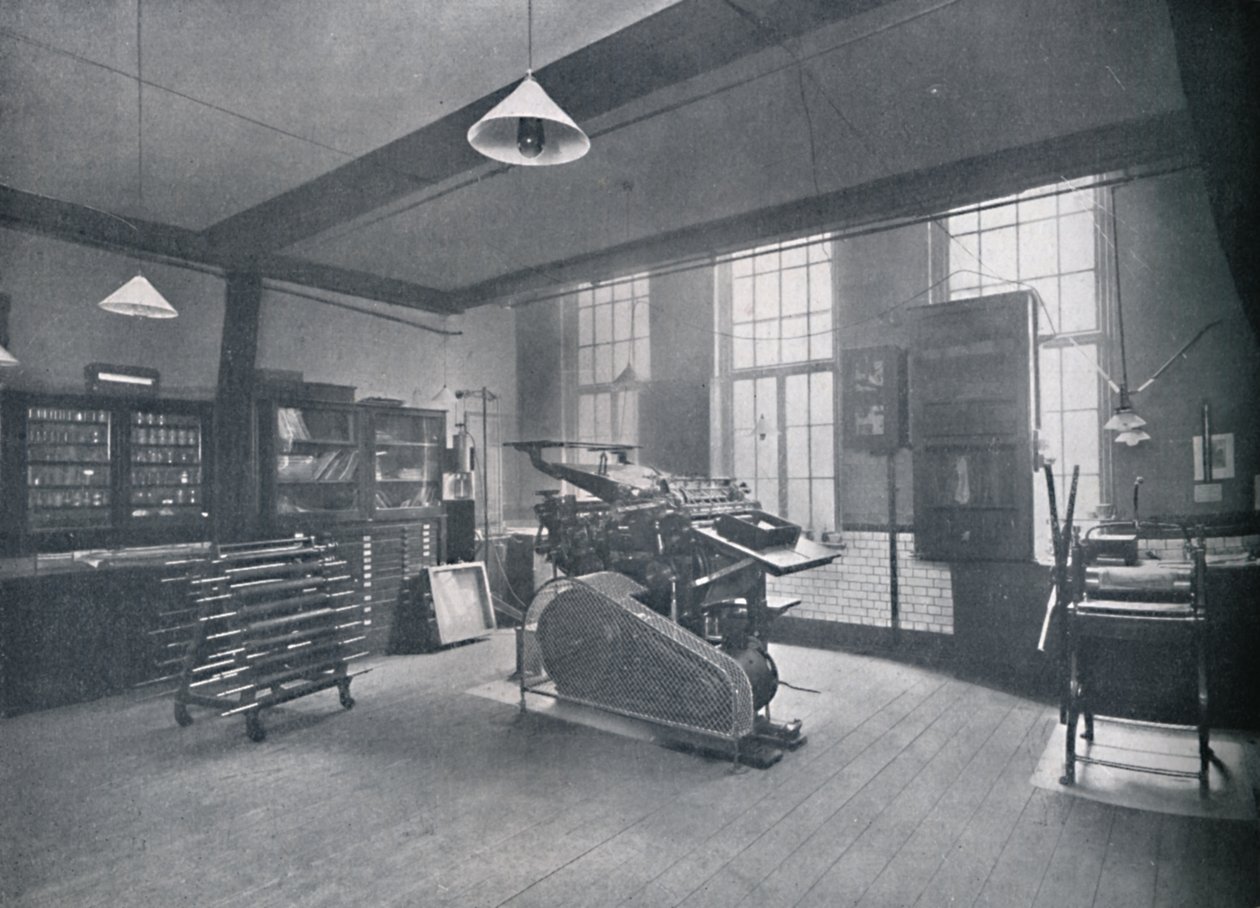 St. Bride Foundation School. Offsetdrukkerij, 1917 door Unbekannt