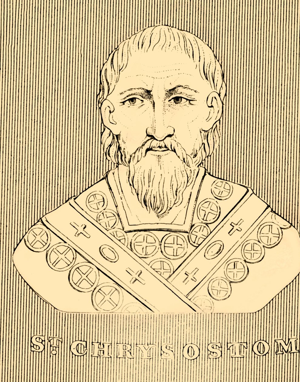 St. Chrysostomus, c349-407, 1830 door Unbekannt