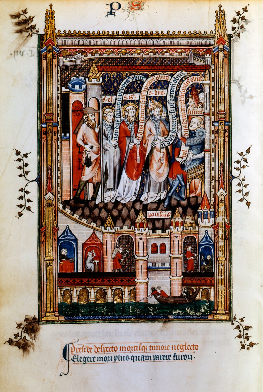 St. Denis naar Sisinnius gebracht, 1317 door Unbekannt