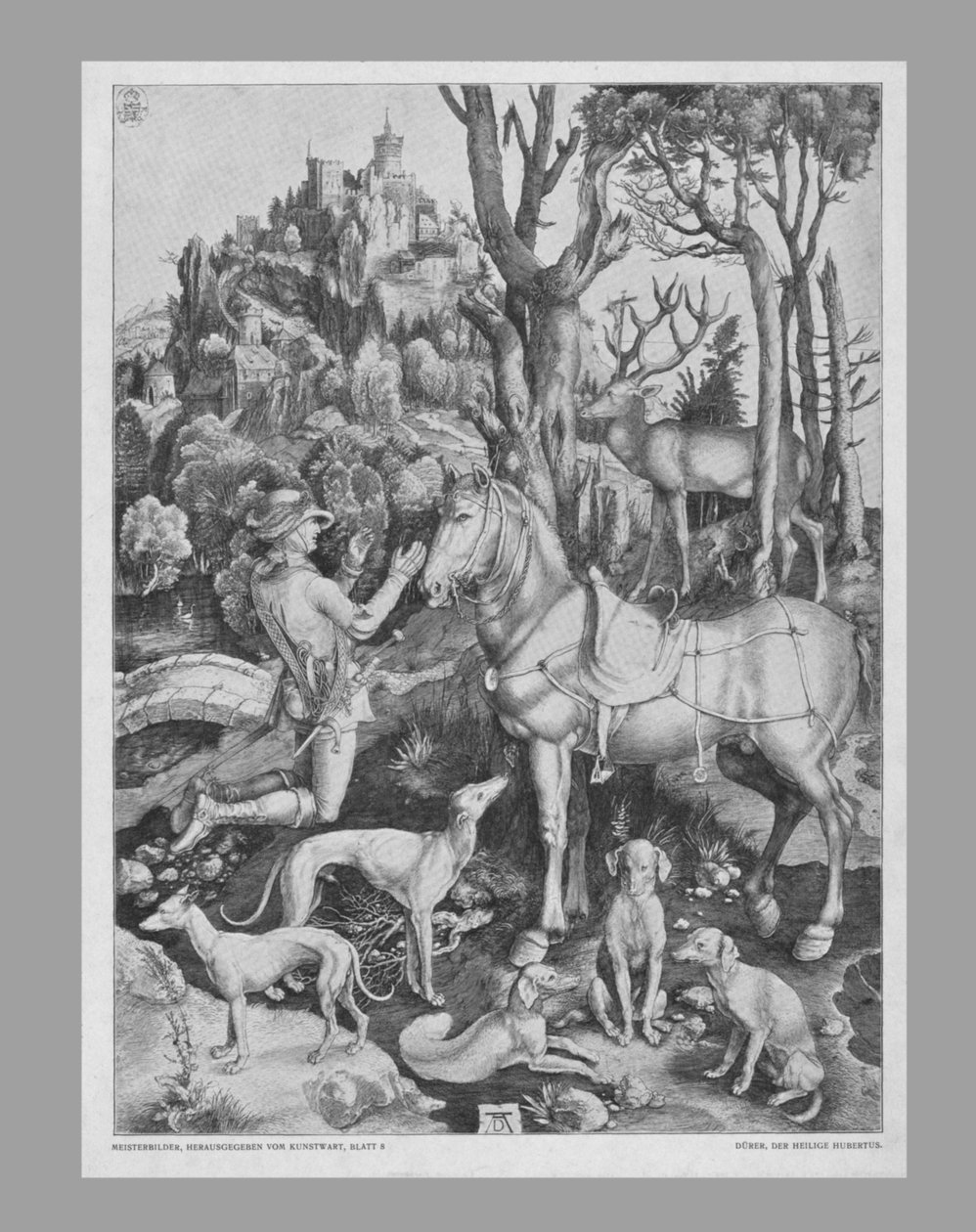 St. Eustace, ca. 1501, 19e eeuw door Unbekannt