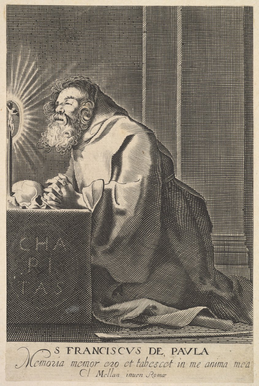 St. Franciscus de Paul door Unbekannt