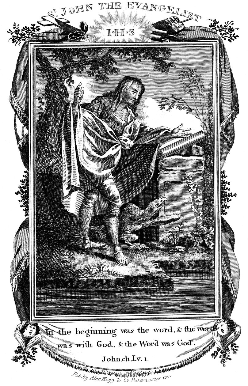 Sint Johannes de Evangelist, ca. 1808 door Unbekannt