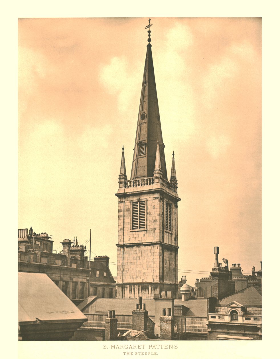 St Margaret Pattens, De Toren, midden-late 19e eeuw door Unbekannt