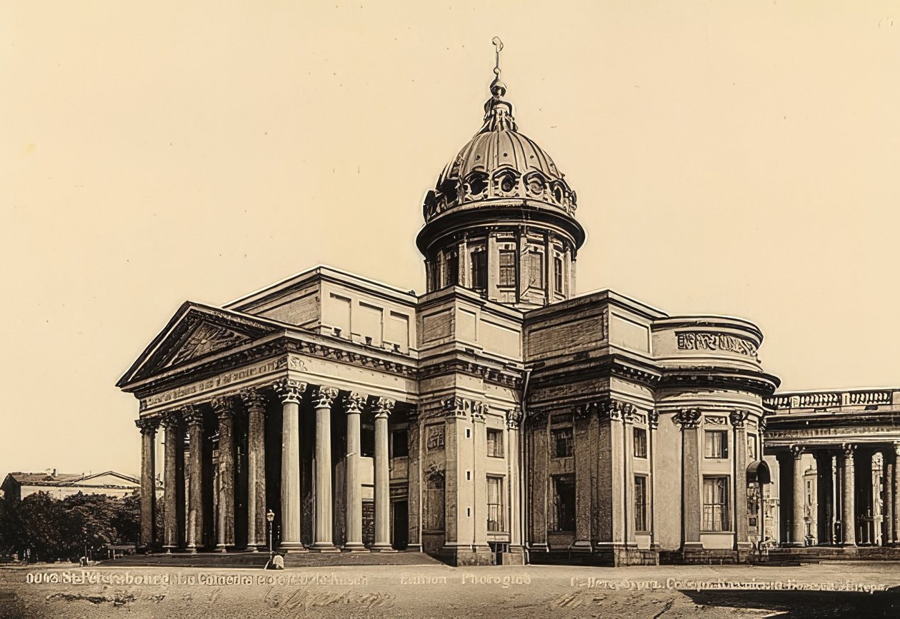 Sint-Petersburg, Rusland. De Kazankathedraal door Unbekannt