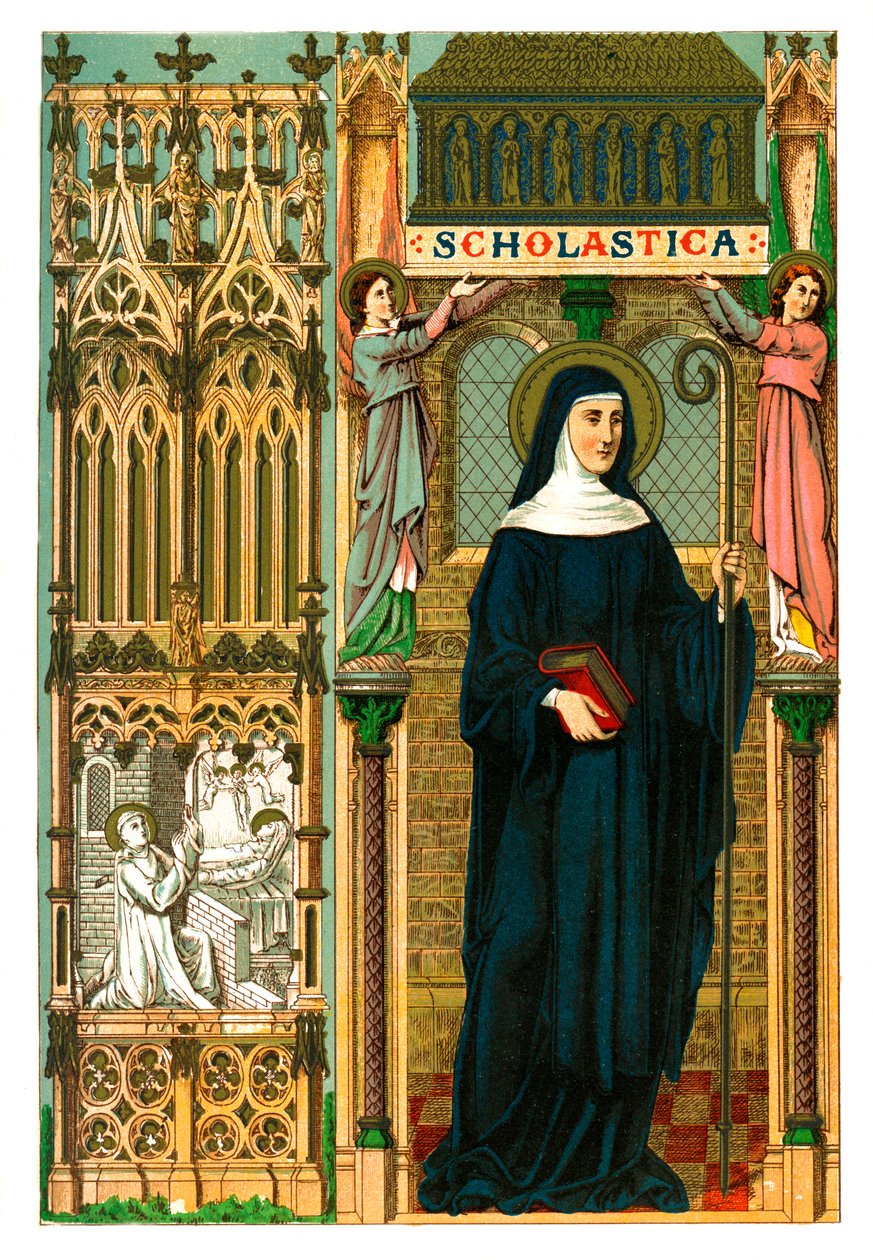 St. Scholastica, 1886 door Unbekannt