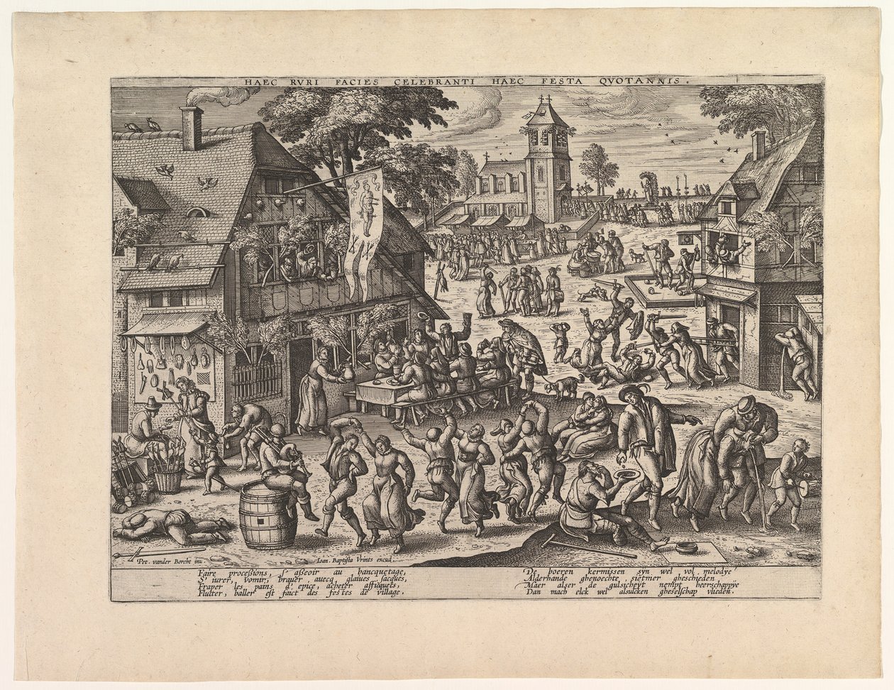 St. Sebastiaans Kermis door Unbekannt