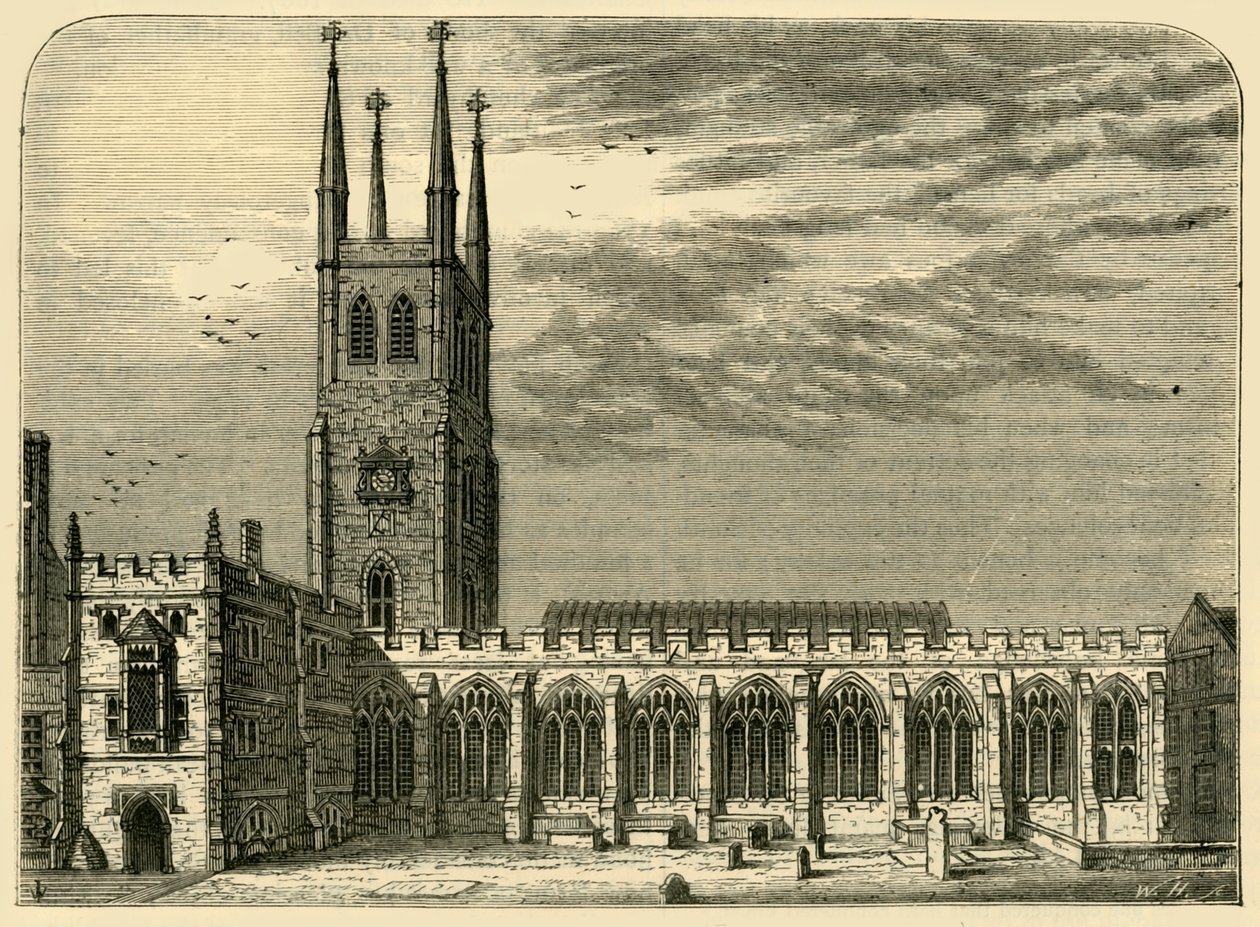St. Sepulchres Kerk in 1737 door Unbekannt