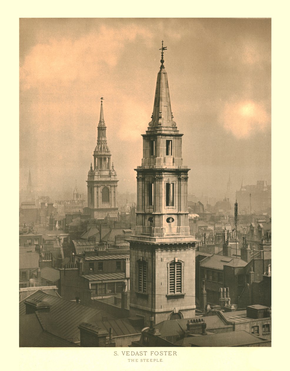 St Vedast Foster, De Toren door Unbekannt