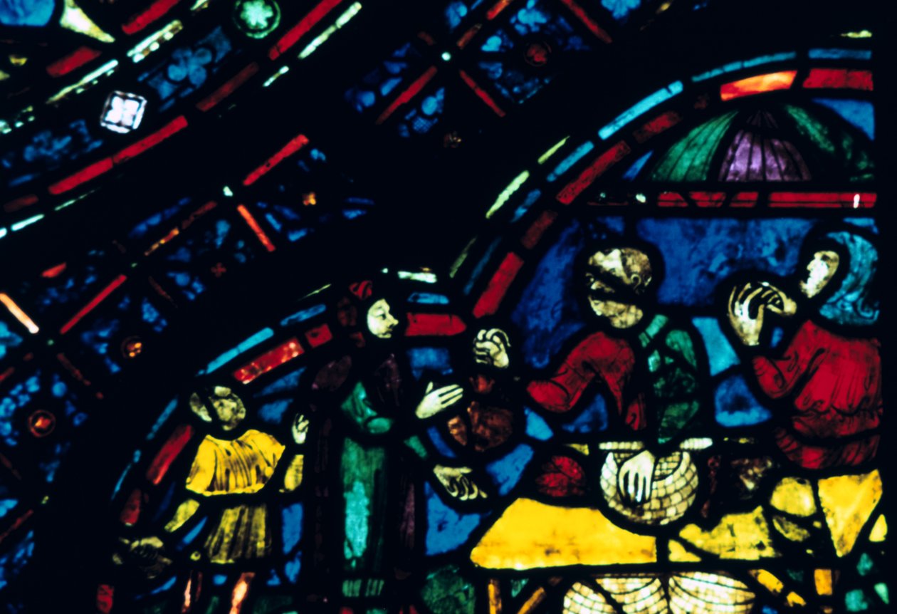 Glas-in-lood, Kathedraal van Chartres, Chartres, Frankrijk door Unbekannt