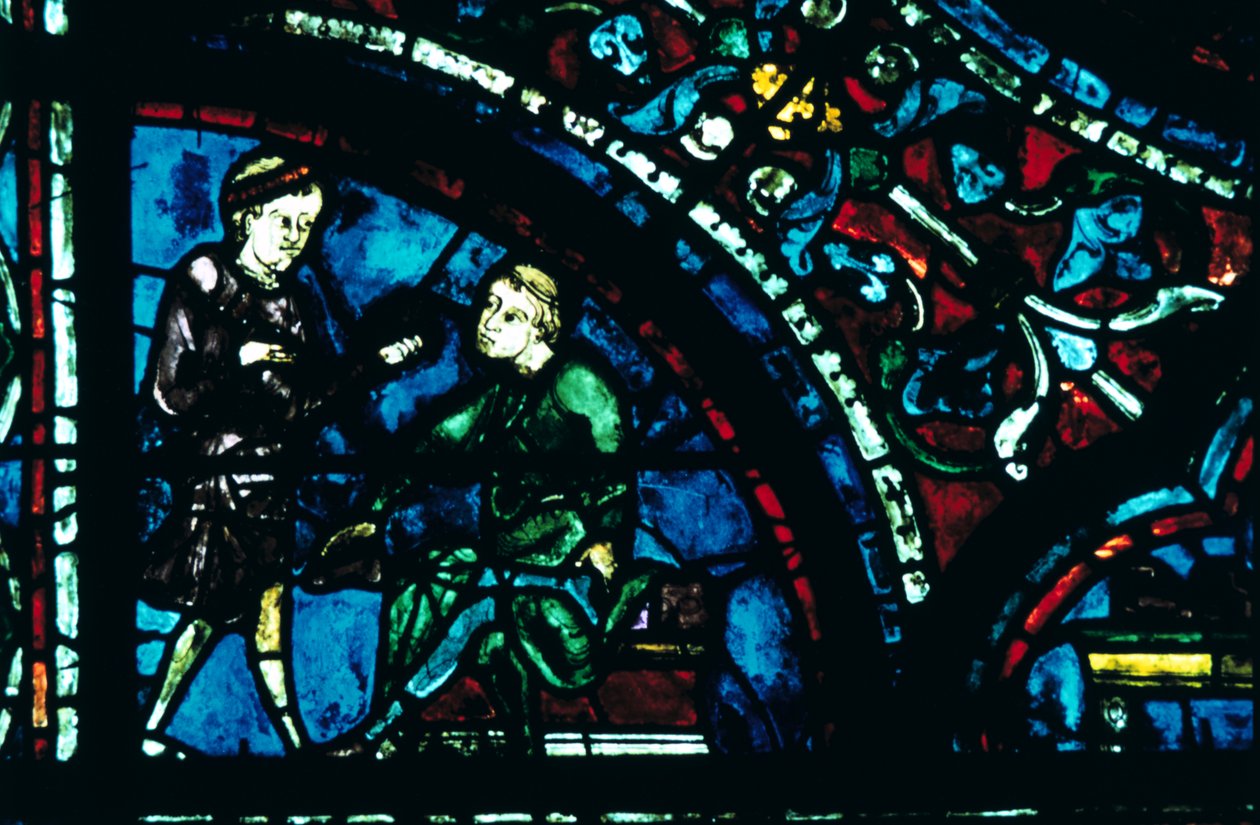 Glas-in-lood, Kathedraal van Chartres, Chartres, Frankrijk door Unbekannt