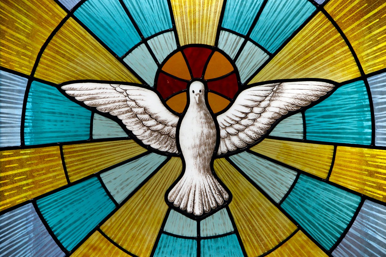 Glas-in-lood in de Spirito Santo kerk door Unbekannt