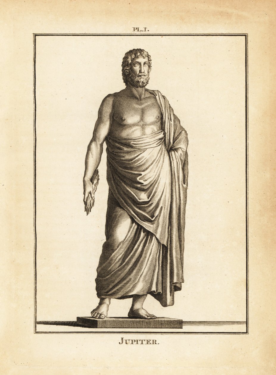 Beeld van de Romeinse god Jupiter door Unbekannt