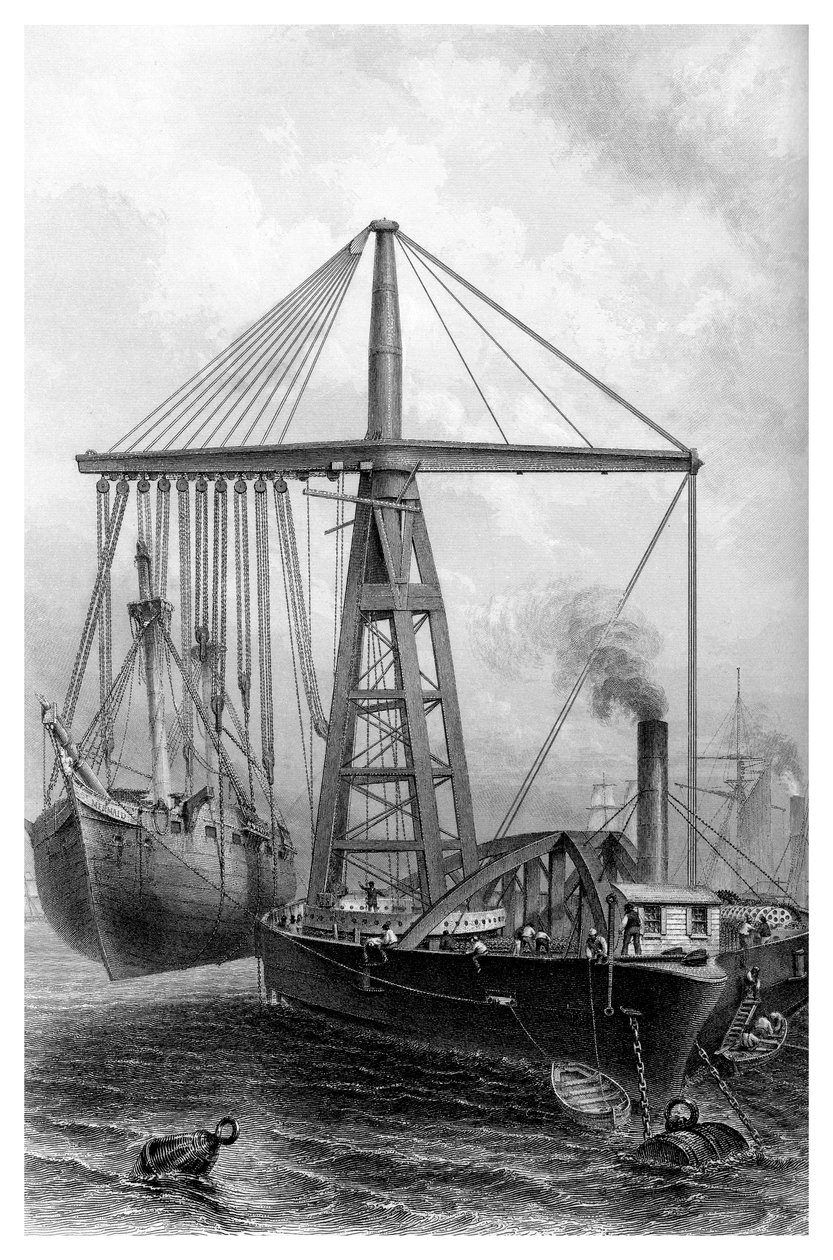Stoomkraan, 1866 door Unbekannt