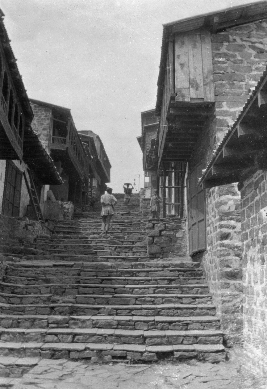 Trappen naar de Kailana Bazaar, India door Unbekannt