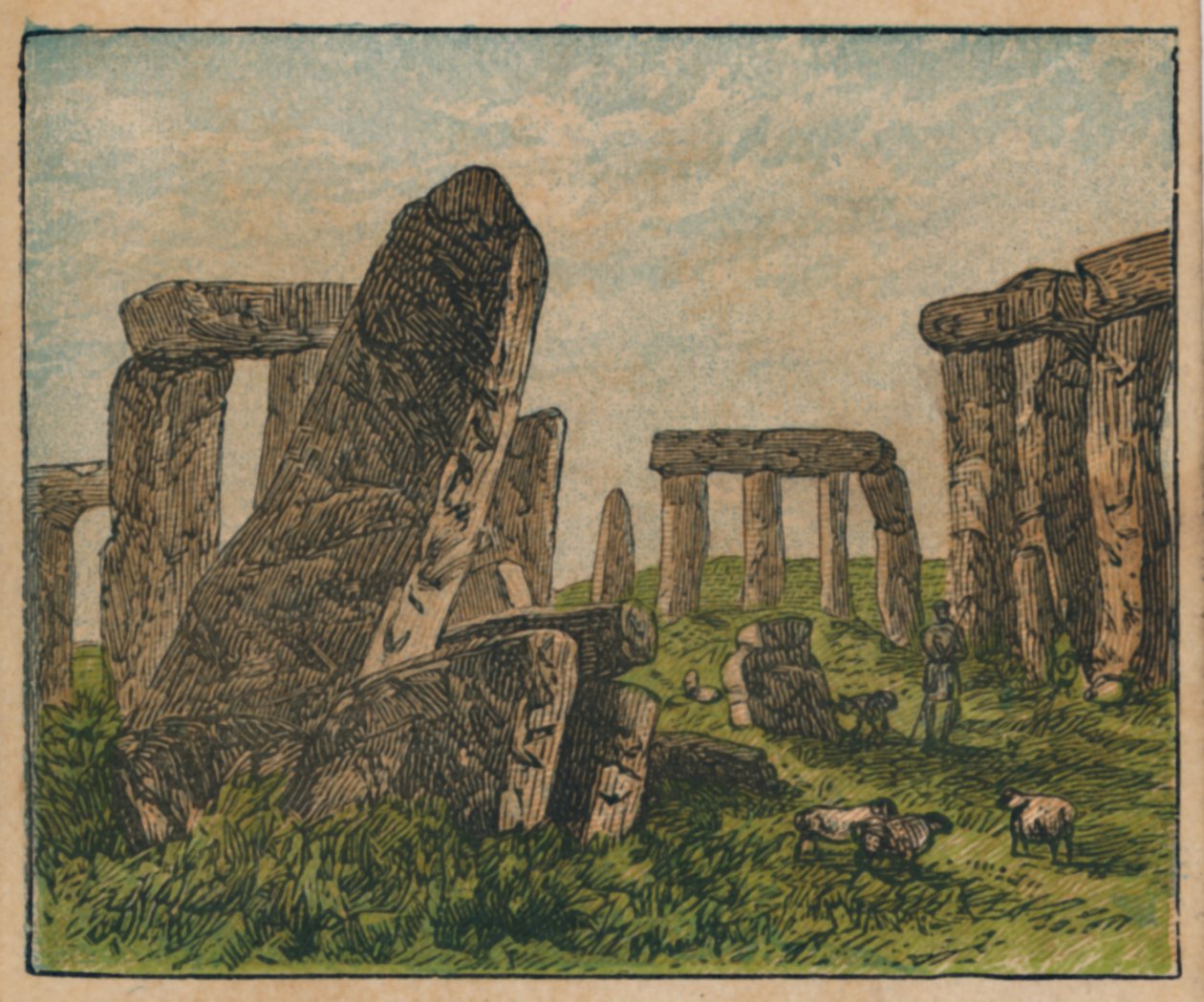 Stonehenge, ca. 1910 door Unbekannt