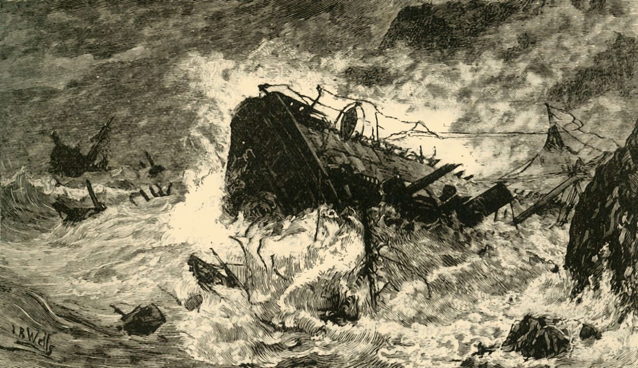 Storm bij Balaclava, 1890 door Unbekannt