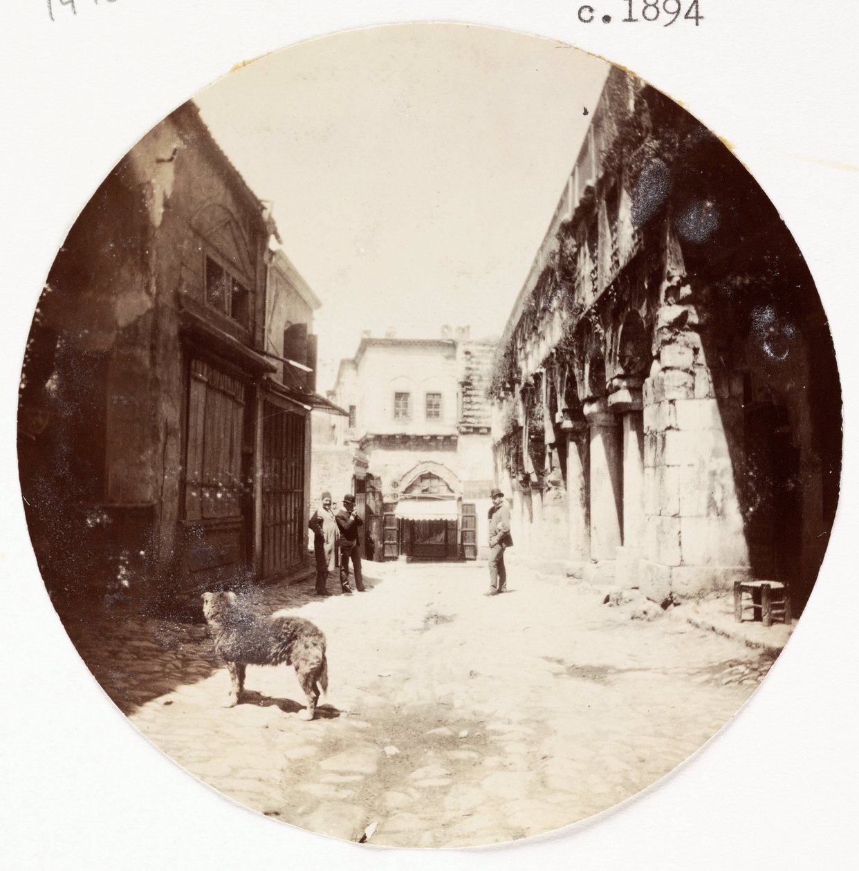 Straatscène, ca. 1894 door Unbekannt