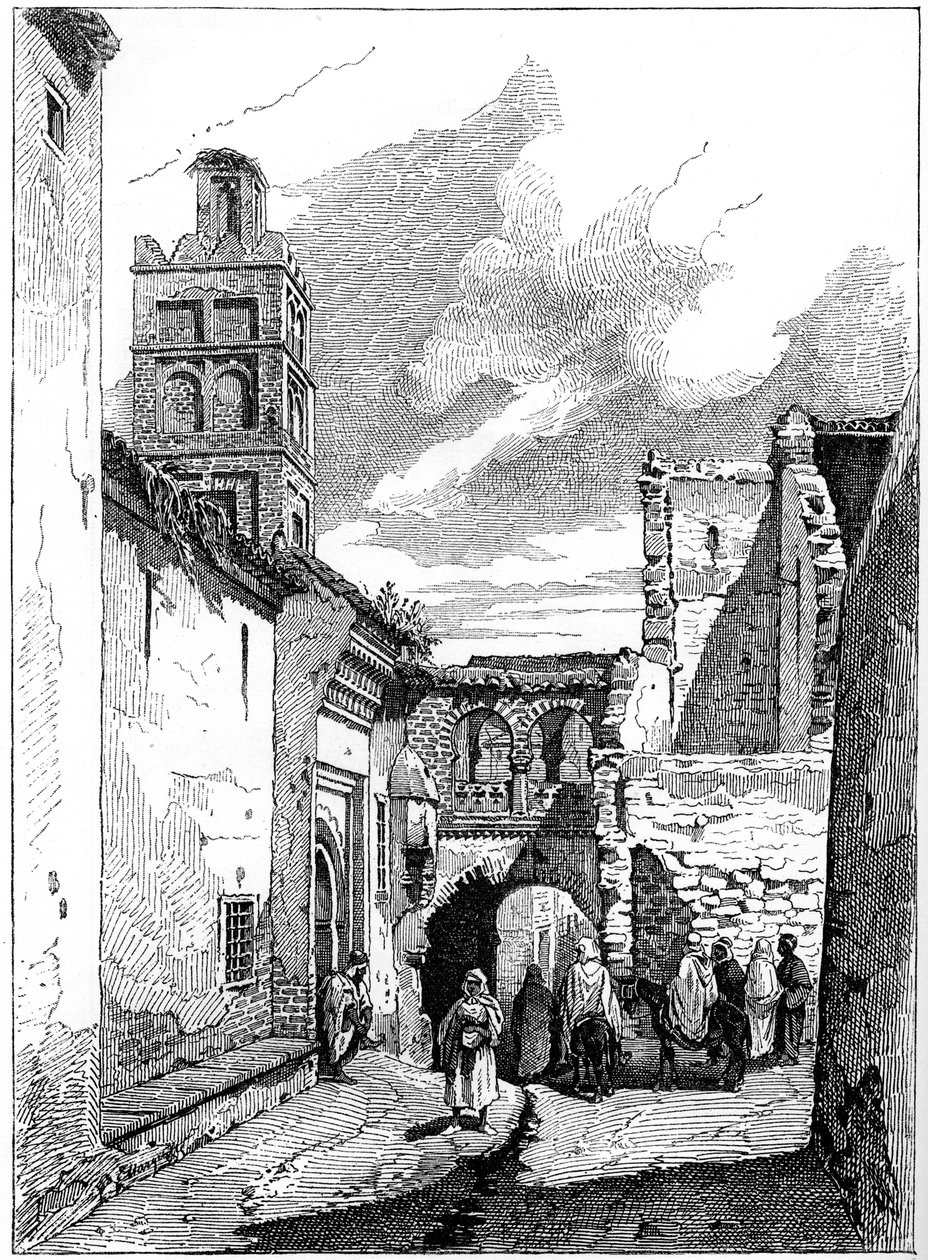 Straatbeeld in Tlemcen, Algerije, c1890 door Unbekannt