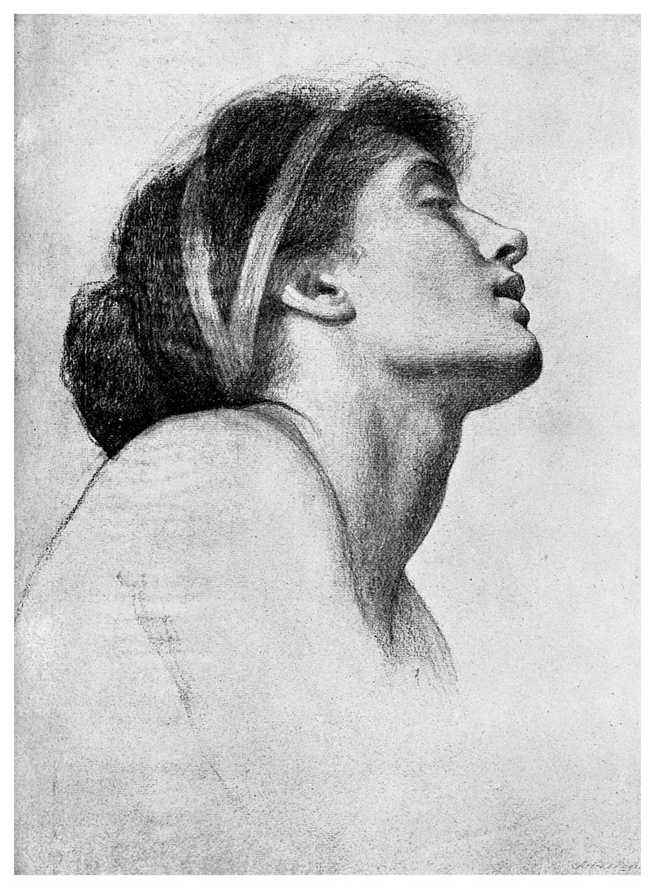 Studie voor Paolo en Francesca, 1895 door Unbekannt