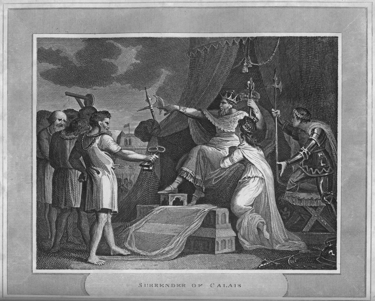 Overgave van Calais, 1838 door Unbekannt