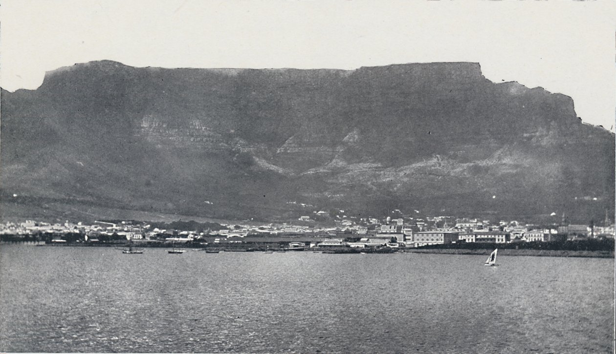 Tafelberg en Kaapstad, 1924 door Unbekannt