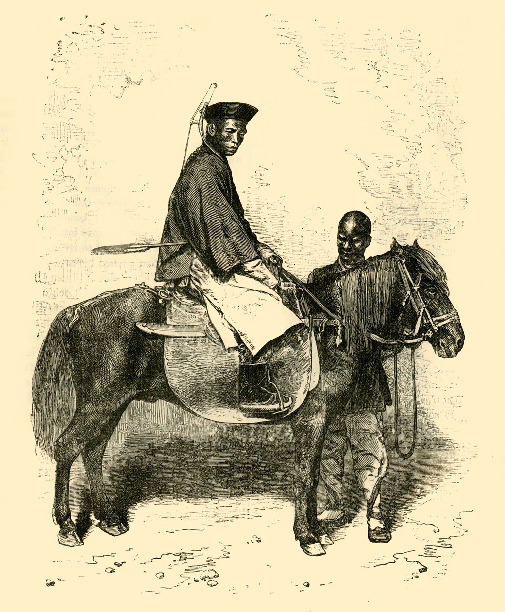 Tataarse Paardensoldaat, 1890 door Unbekannt