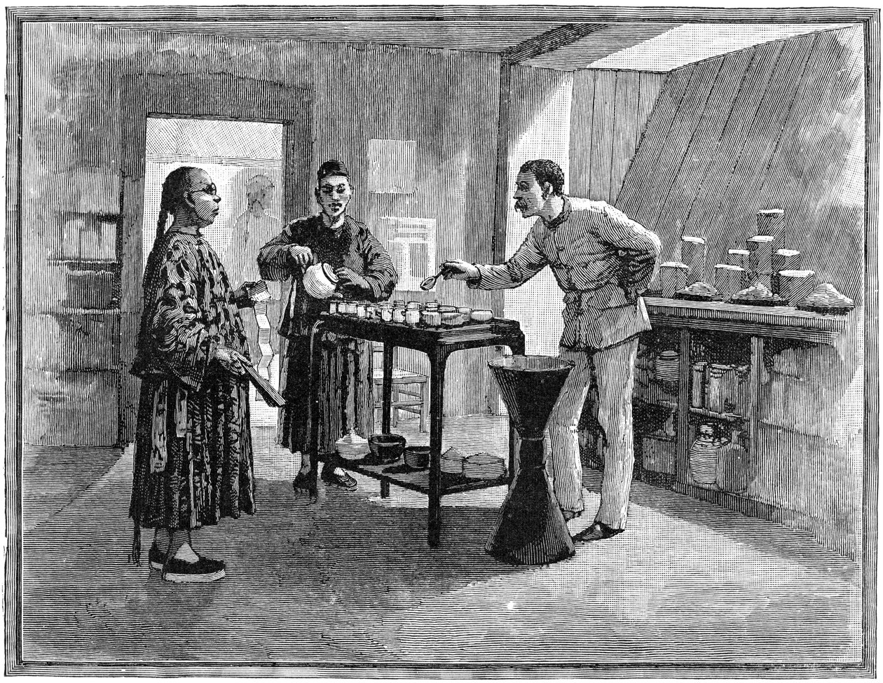 Thee proeven in China, 1888 door Unbekannt