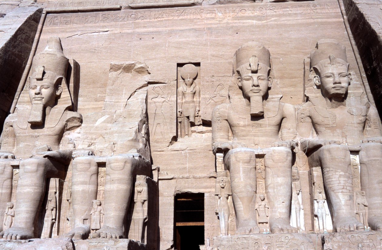 Tempel van Abu Simbel, Egypte, 13e eeuw v.Chr. door Unbekannt