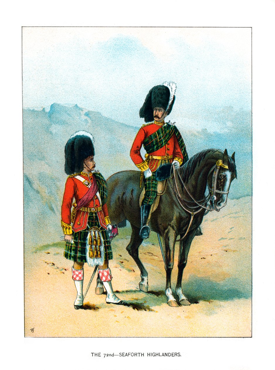 De 72e Seaforth Highlanders, ca. 1890 door Unbekannt