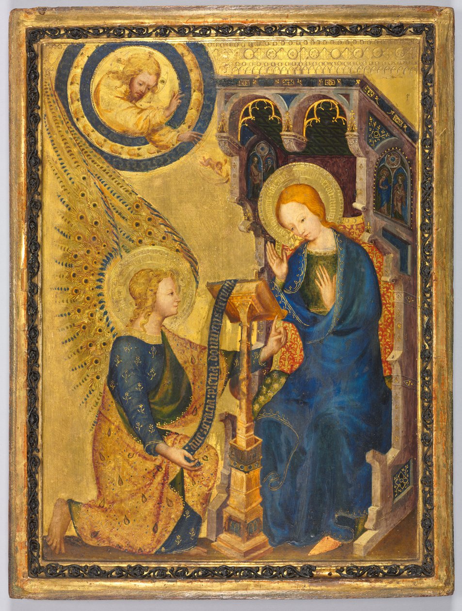 De Annunciatie, 1380s door Unbekannt