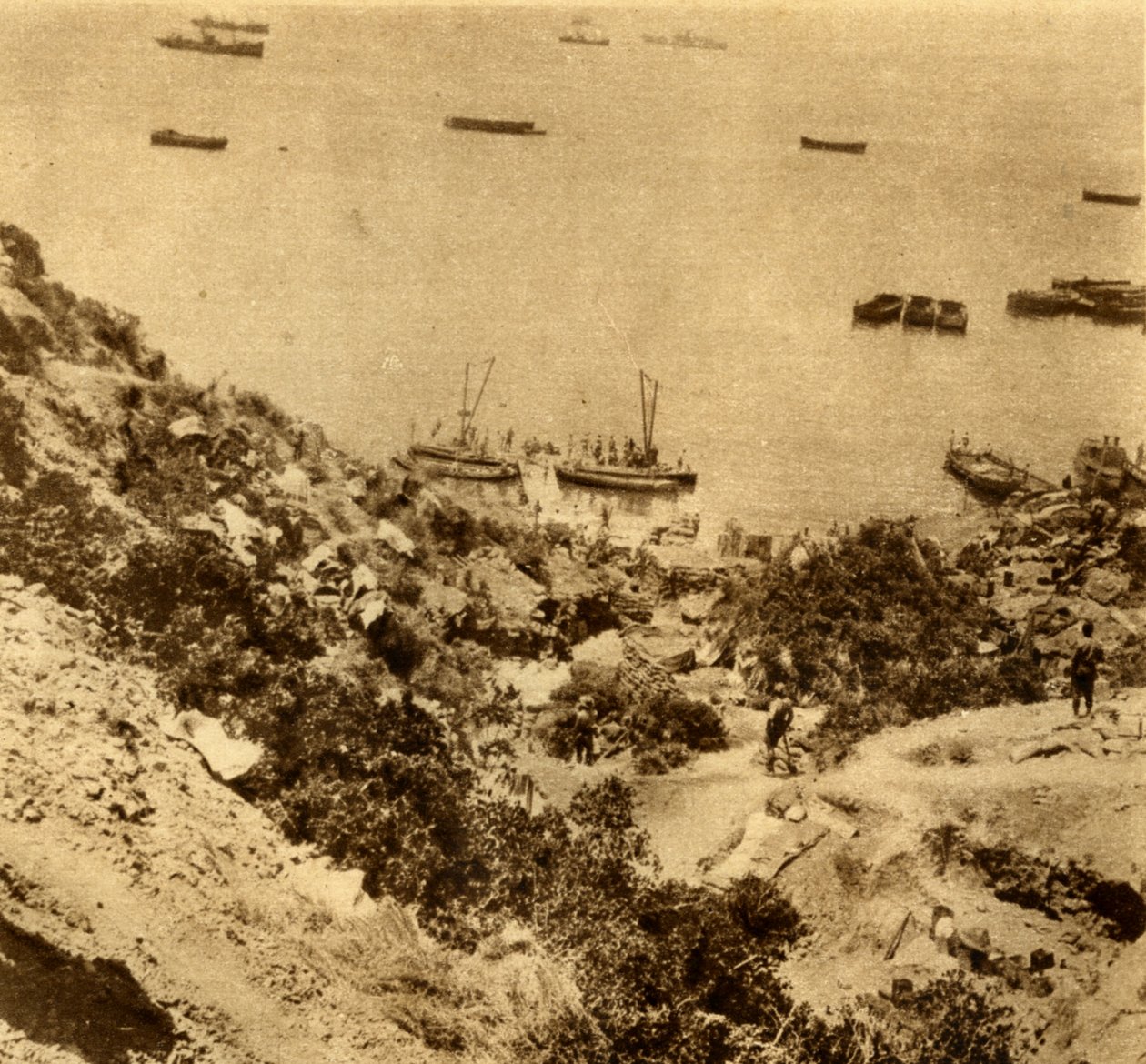 De Anzac-kolonie in Gallipoli, Gaba Tepe door Unbekannt