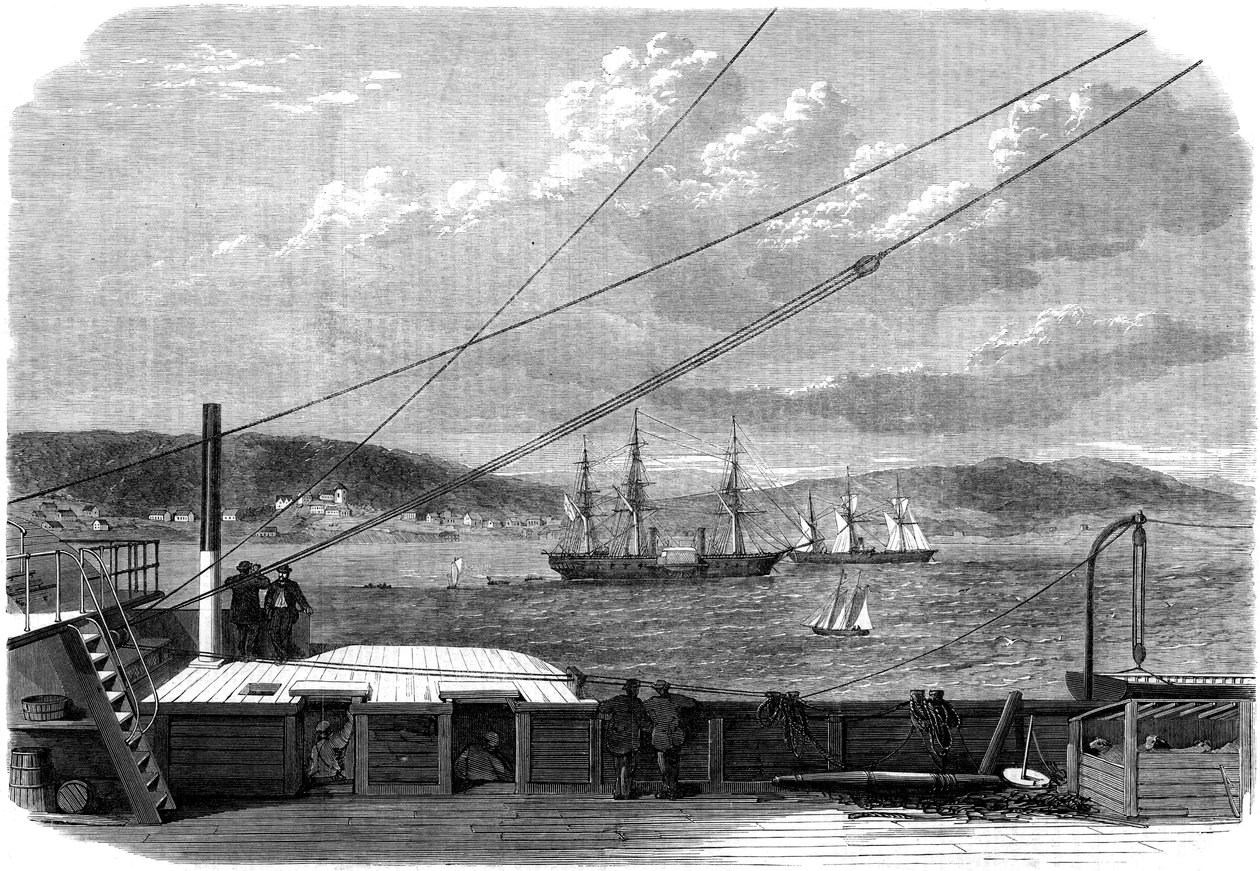 De Atlantische telegraafexpeditie, Content Bay, Newfoundland, 1866 door Unbekannt
