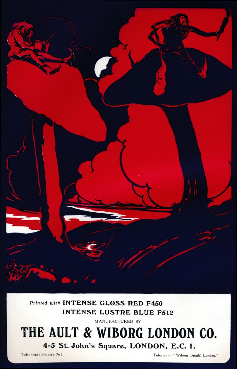 Advertentie van The Ault & Wiborg London Co., 1919 door Unbekannt