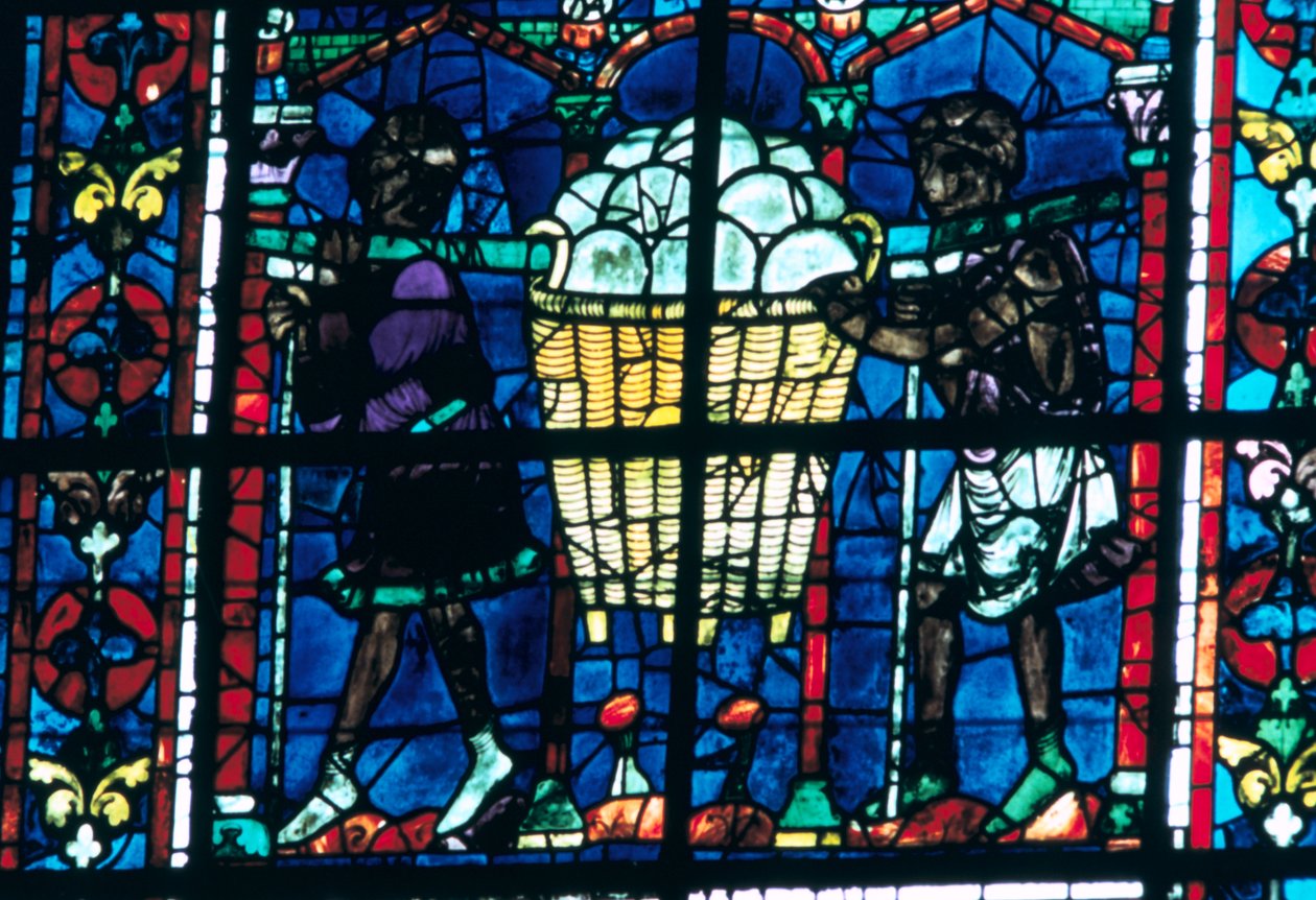 De bakkers, glas-in-lood, Kathedraal van Chartres, Frankrijk, 1194-1260 door Unbekannt