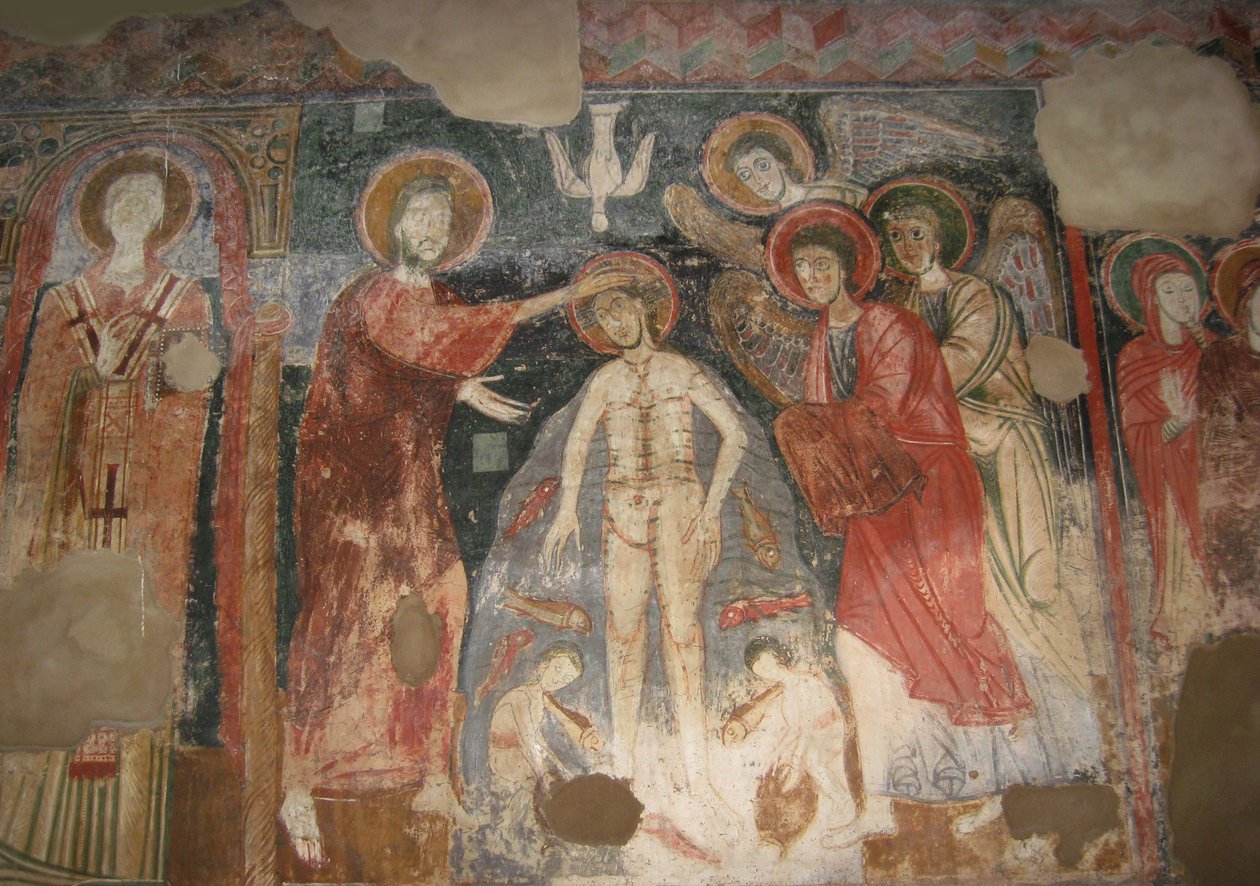 De Doop van Christus, ca. 950 door Unbekannt