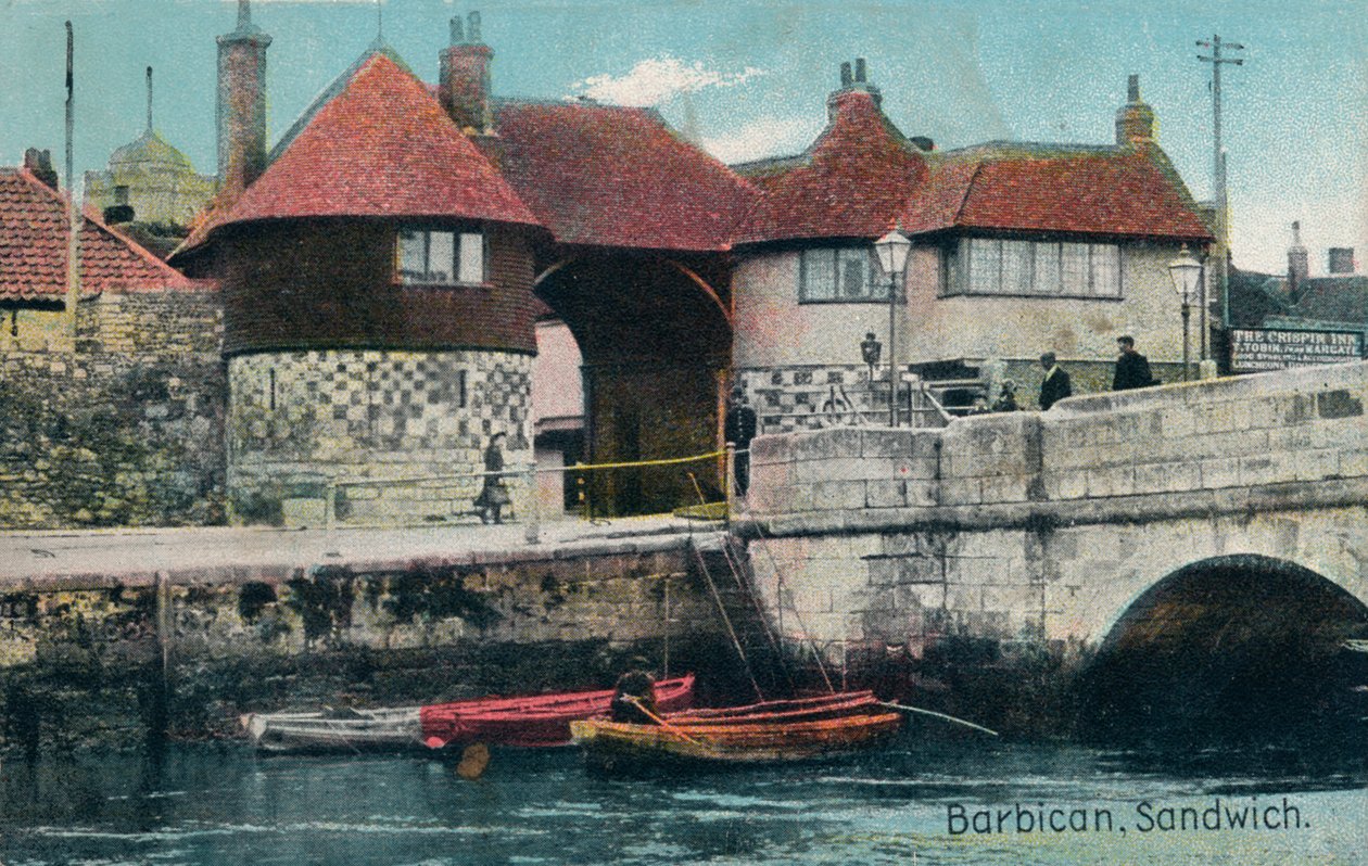 De Barbican, Sandwich, Kent, ca. 1905 door Unbekannt