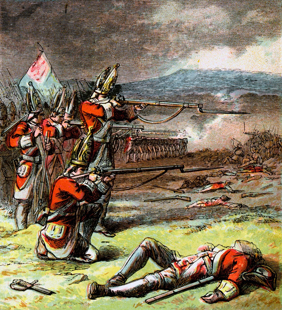 De Slag bij Culloden door Unbekannt