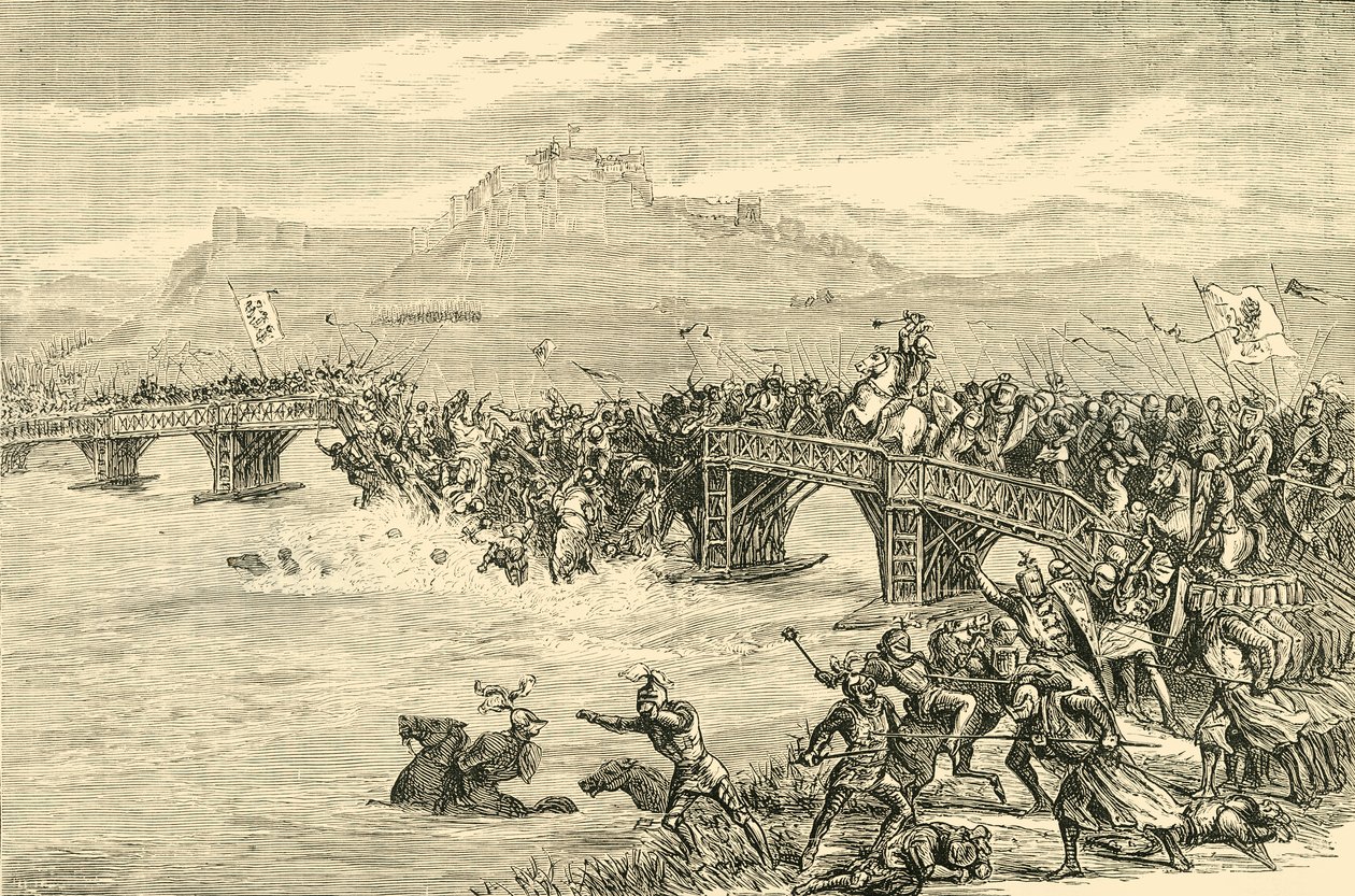 De Slag om Stirling Castle, 1297 door Unbekannt