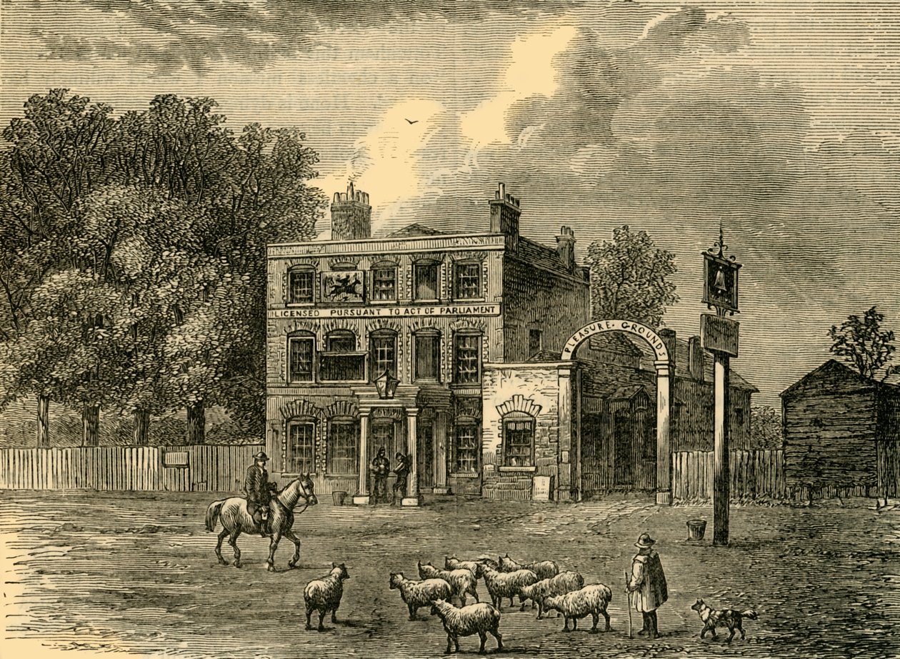 De bel in Edmonton, c1876 door Unbekannt