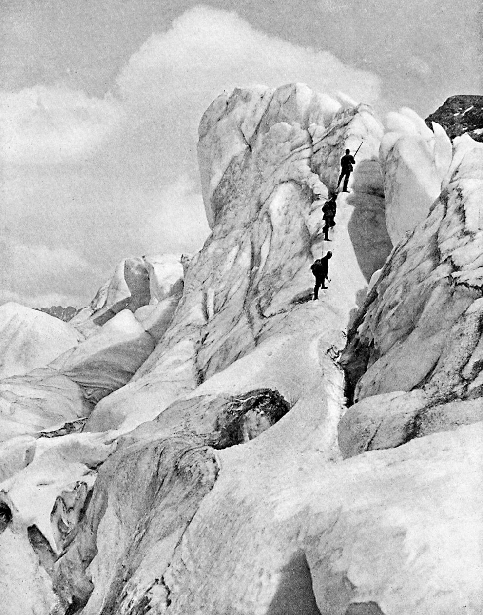 De Bernina Range, Alpen, begin 20e eeuw door Unbekannt