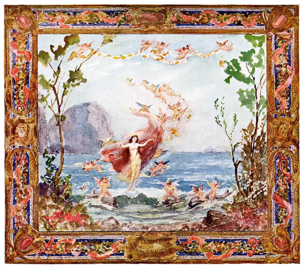 De geboorte van Venus, 1900 door Unbekannt