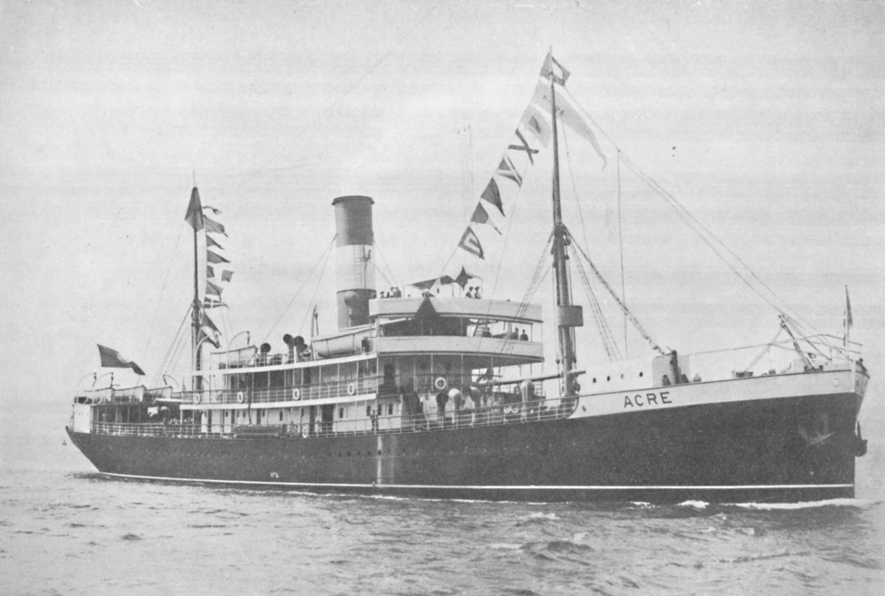 De Braziliaanse Lloyd s.s. Acre, 1914 door Unbekannt