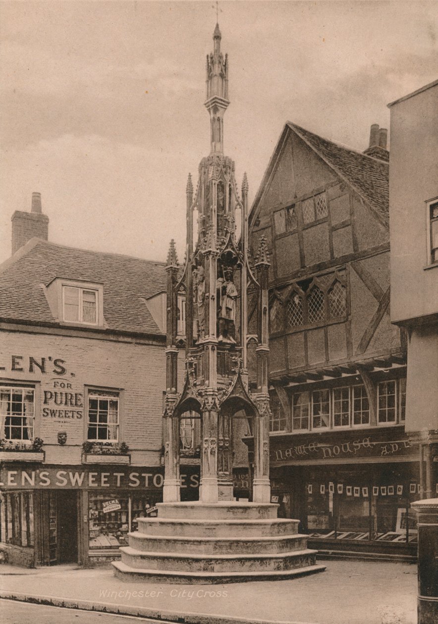 De Buttercross, Winchester, Hampshire, begin 20e eeuw door Unbekannt