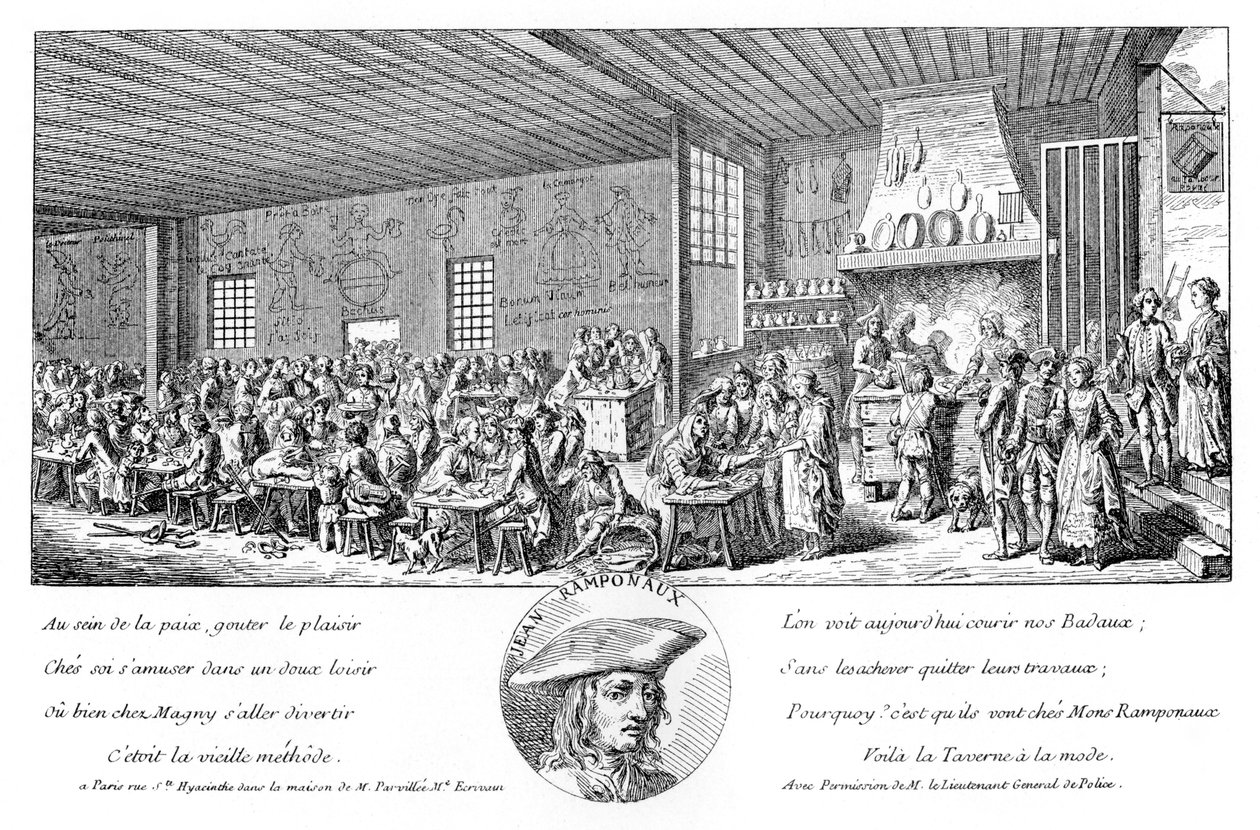 Het cabaret van Ramponneau door Unbekannt