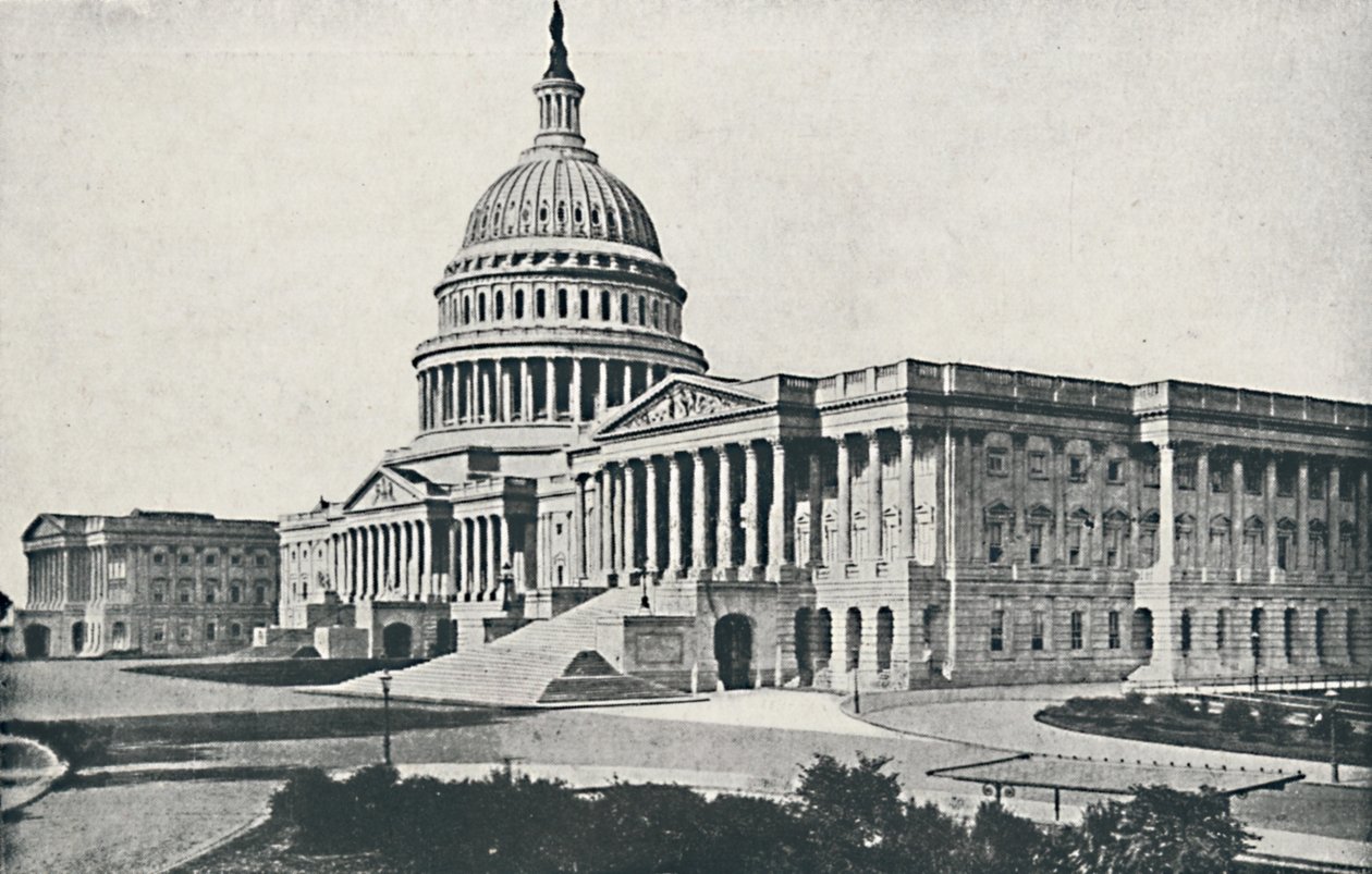 Het Capitool, Washington, 1916 door Unbekannt